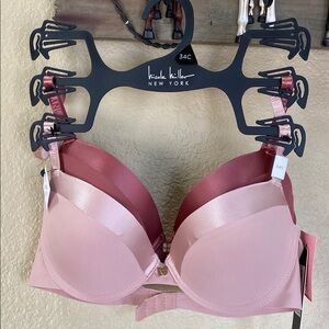 Nicole Miller, 2 Padded Bra's, Women's 34C - NEW